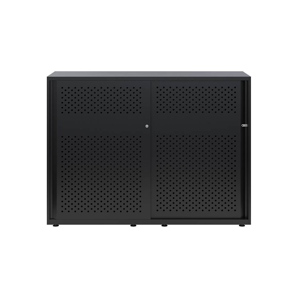Armoire à rideaux Glide Portes acoustiques dos plein - Bisley