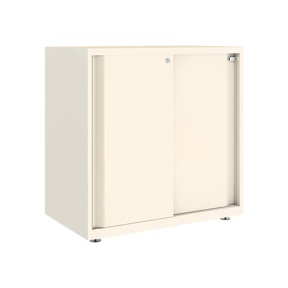 Armoire à rideaux Glide Portes et dos pleins plateau métal - Bisley