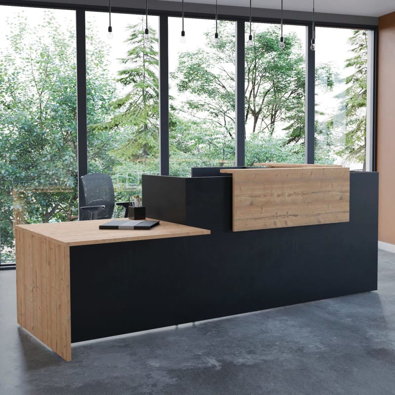 Banque d'accueil FIFTY-FULL avec partie basse accessible PMR