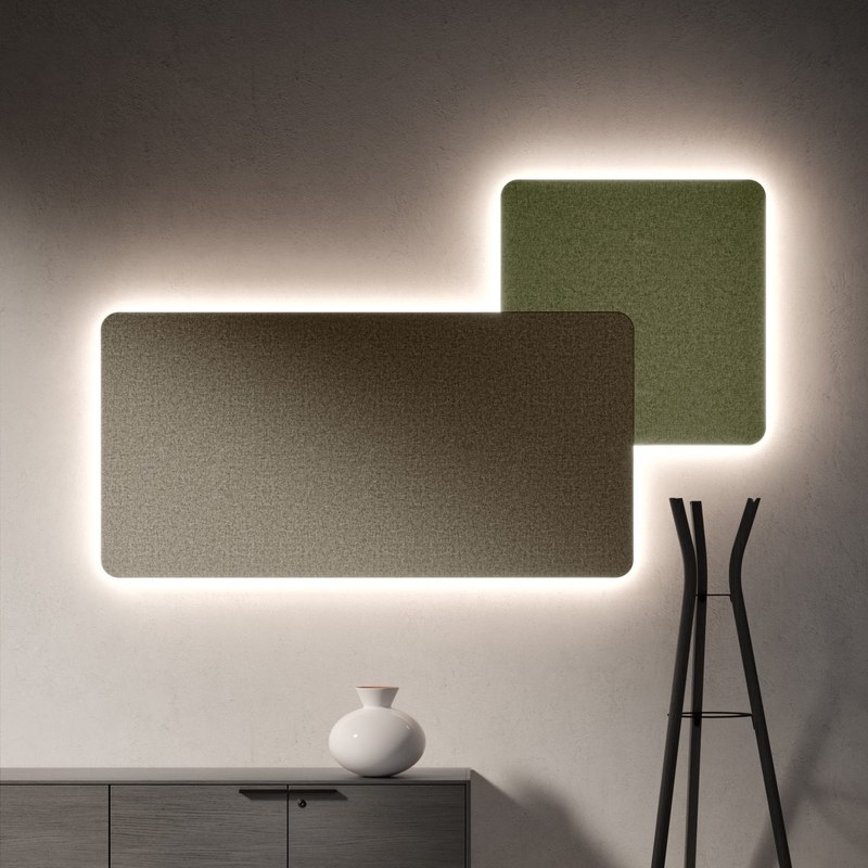 Panneau acoustique mural lumineux B-SOUND BRALCO