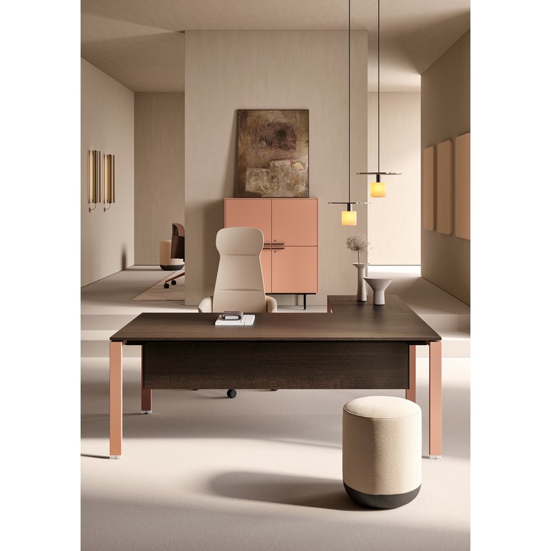 Bureau GLIDER plateau bois BRALCO