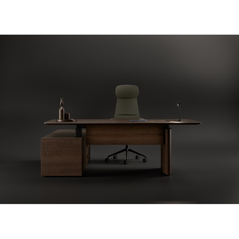 Bureau de direction ELEVA sur meuble BRALCO