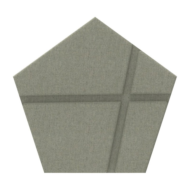 Dalle acoustique murale pentagonale Kite BUZZITILE 3D