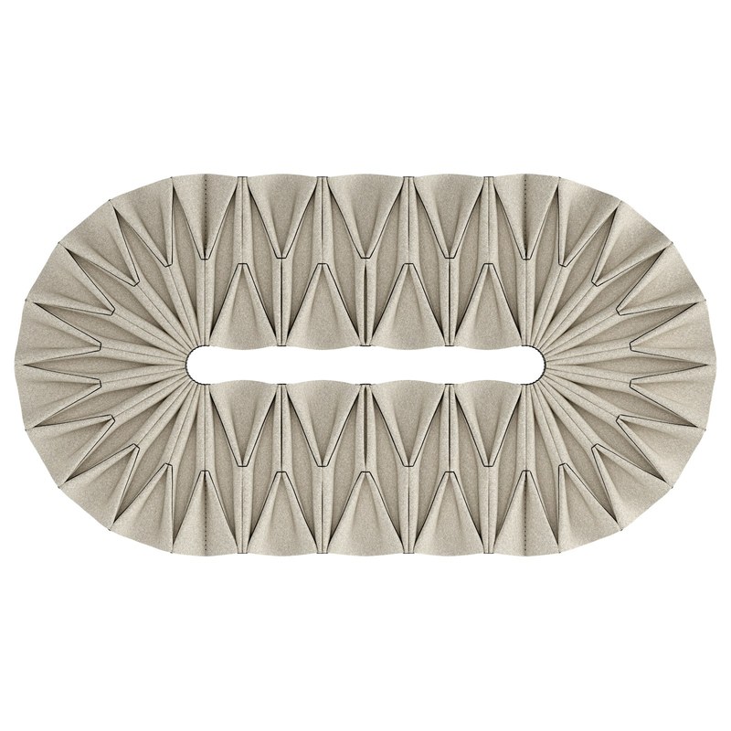 Panneau acoustique plissé BUZZIPLEAT Edel Long
