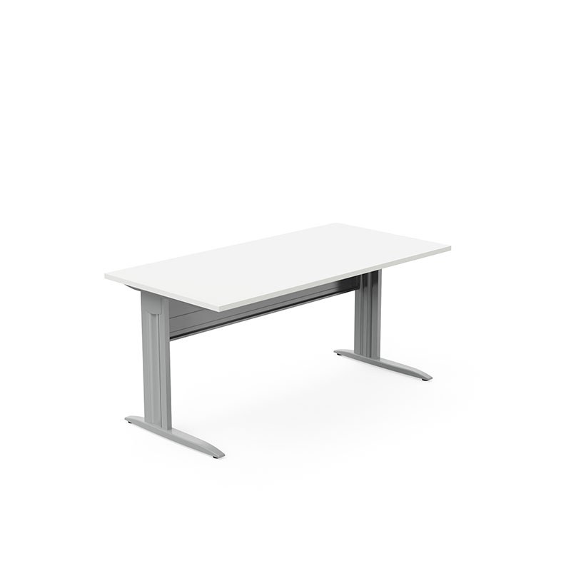 Bureau IDOL pieds décentrés et voile de fond EOL