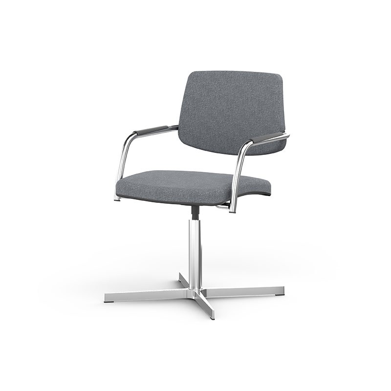 Chaise ISABEL dossier tissu 4 branches EOL