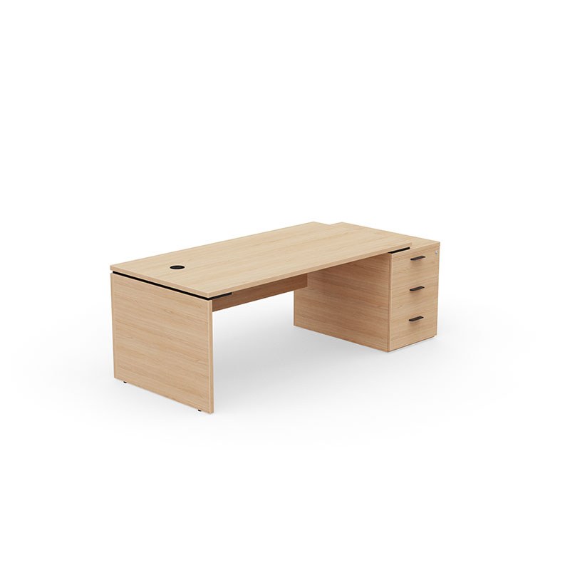 Bureau KARA avec caisson 3 tiroirs EOL