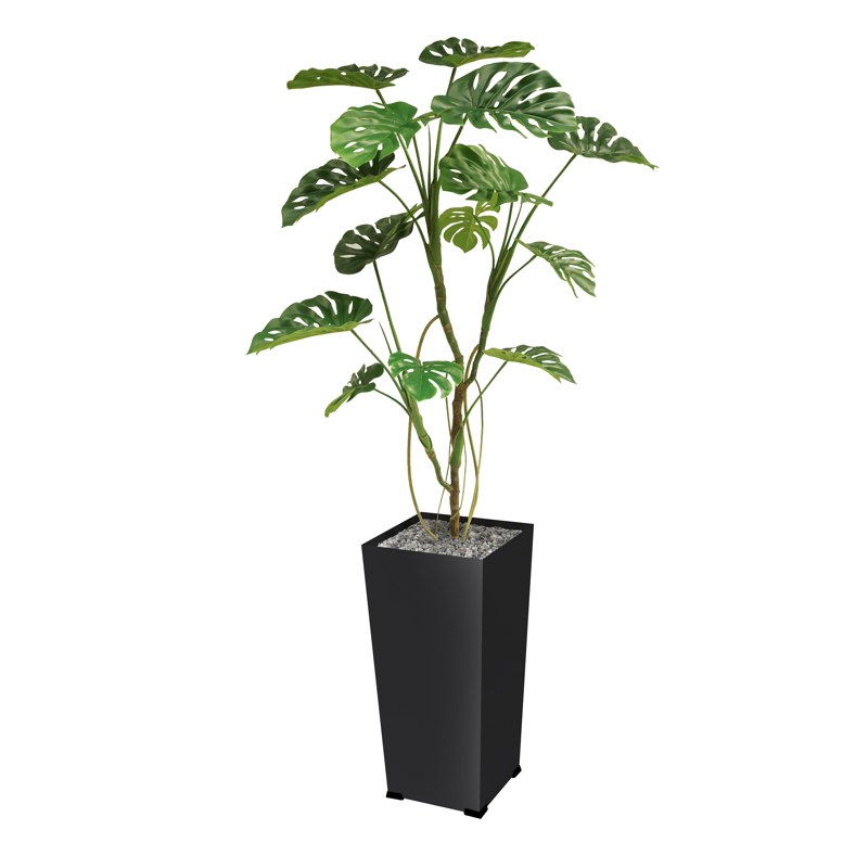 Bac métal KUB'O PHILODENDRON - GENEXCO
