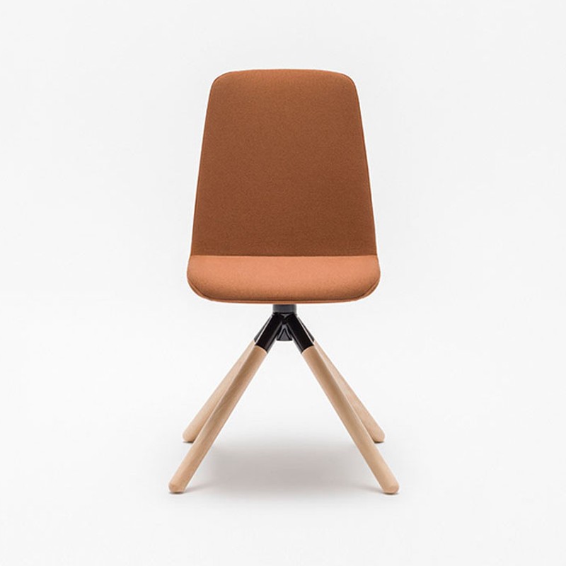 Chaise pivotante pied en bois ULTI
