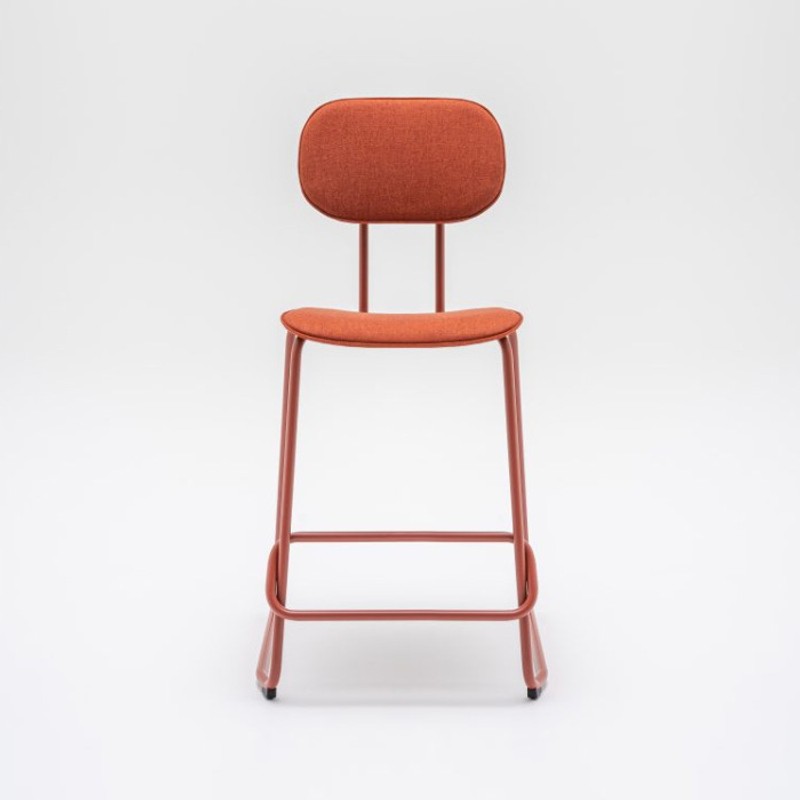 Tabouret haut tapissé NEW SCHOOL MDD