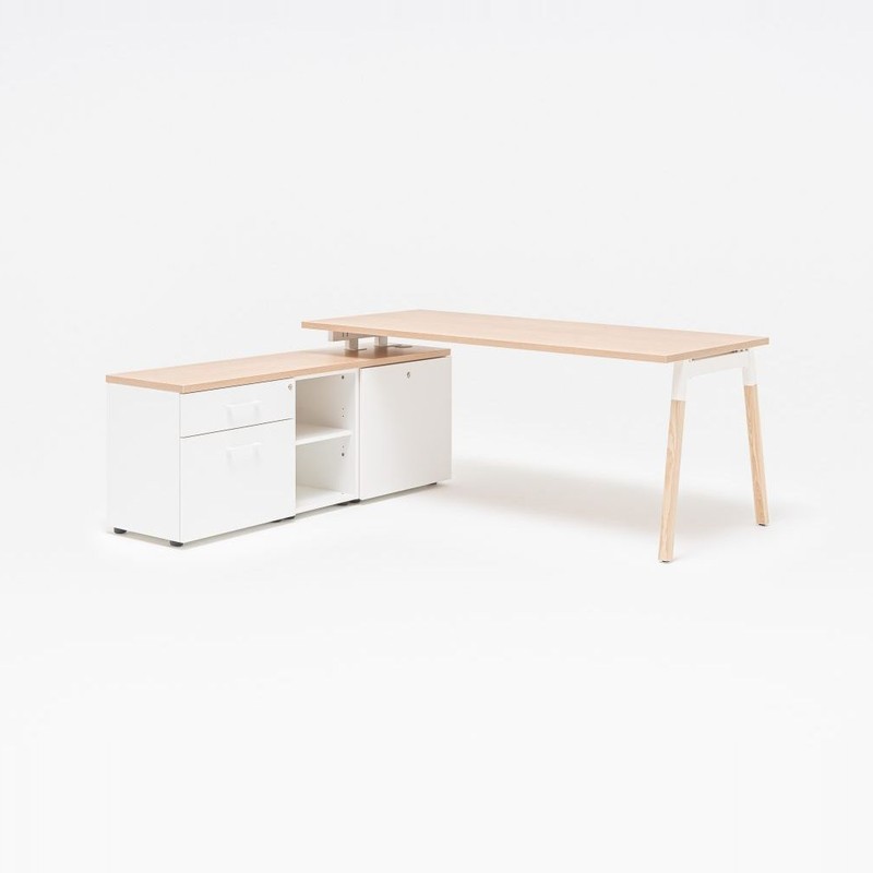 Bureau avec rangement OGI W - MDD