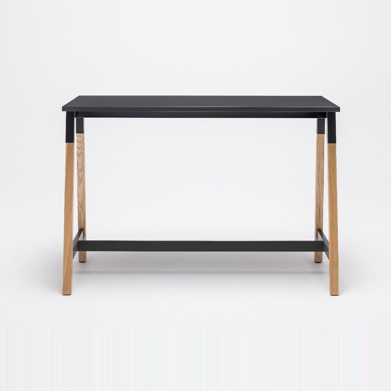 Tables hautes pieds en bois OGI W H 90 cm