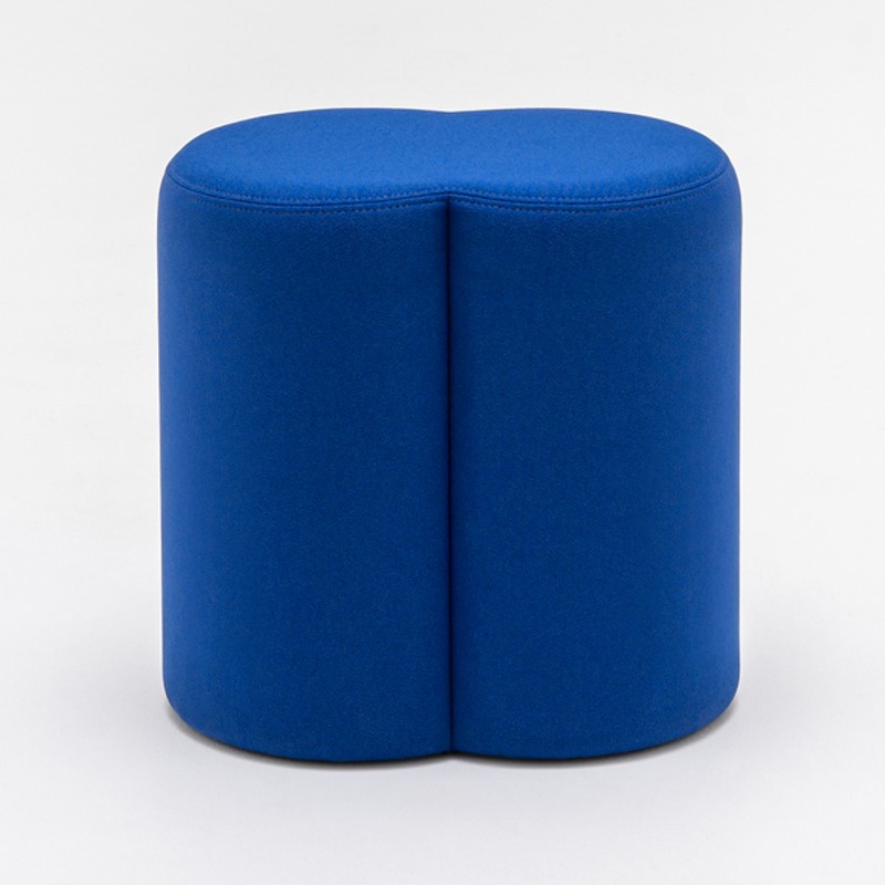 Pouf rembourré tapissé oval MIX MDD