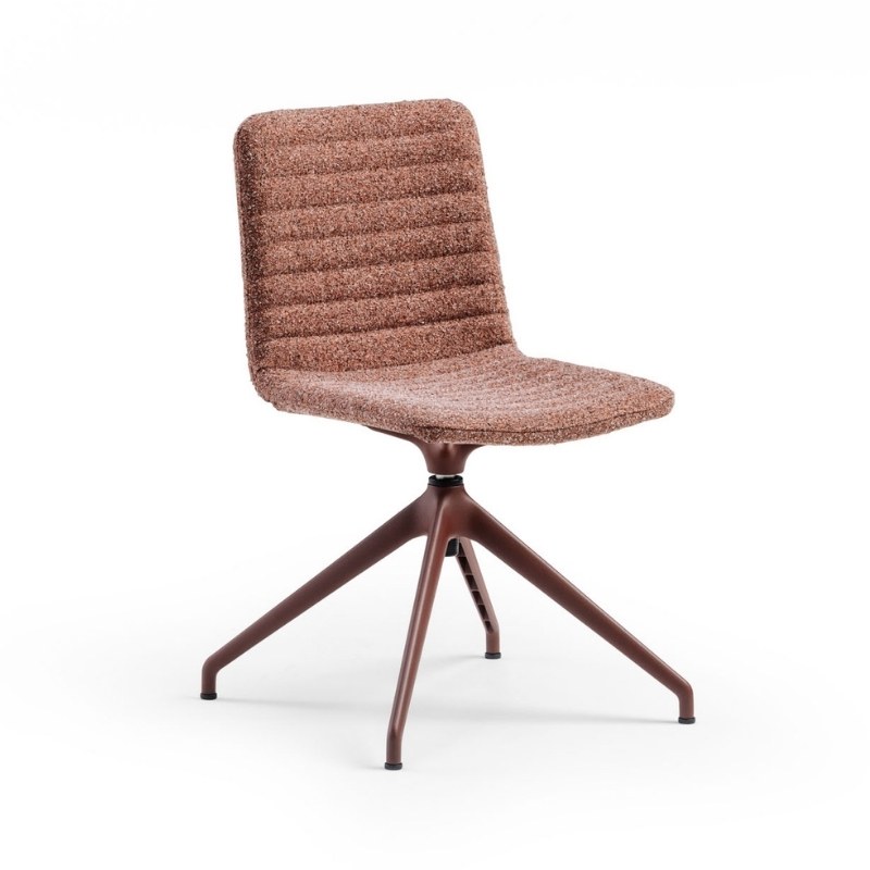 Chaise COVER.1 en tissu, pivotante - MIDJ