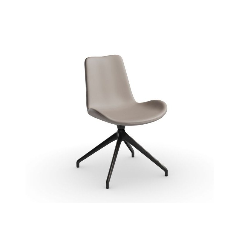 Chaise DALIA en tissu, pivotante - MIDJ