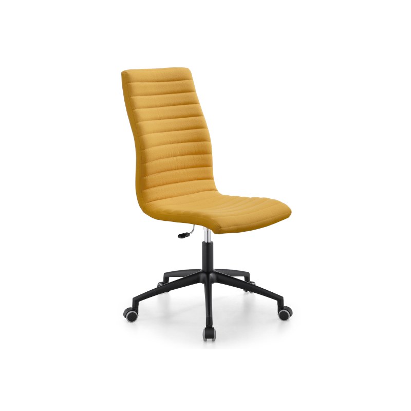 Chaise de bureau STAR en tissu, dossier haut - MIDJ