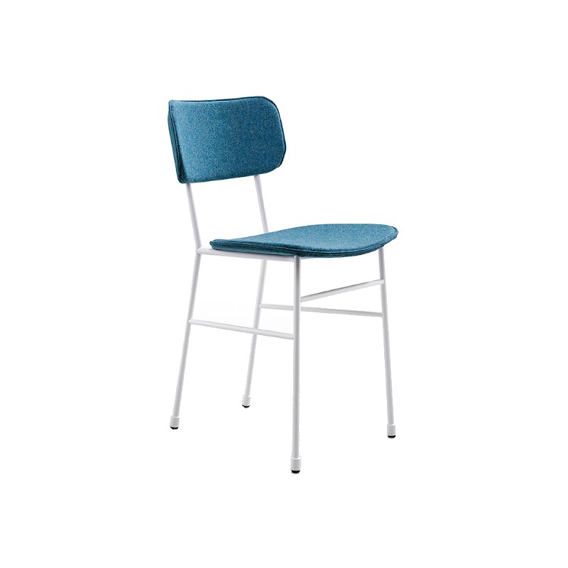 Chaise MASTER en tissu, pieds métal - MIDJ