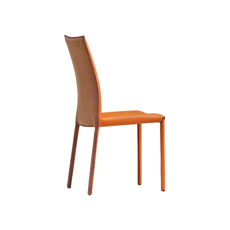 Chaise NUVOLA entièrement habillée, dossier haut - MIDJ