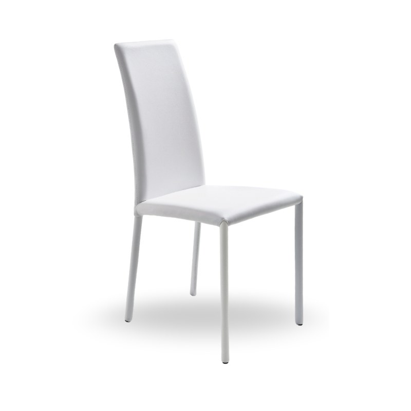 Chaise SILVY entièrement habillée, dossier haut - MIDJ