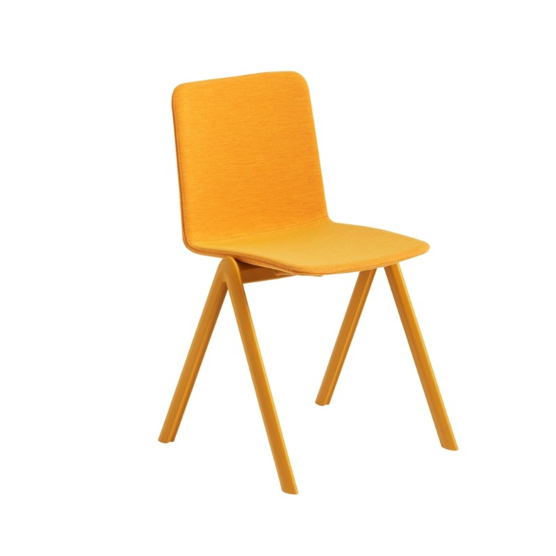 Chaise STACK en polypropylène et tissu - MIDJ
