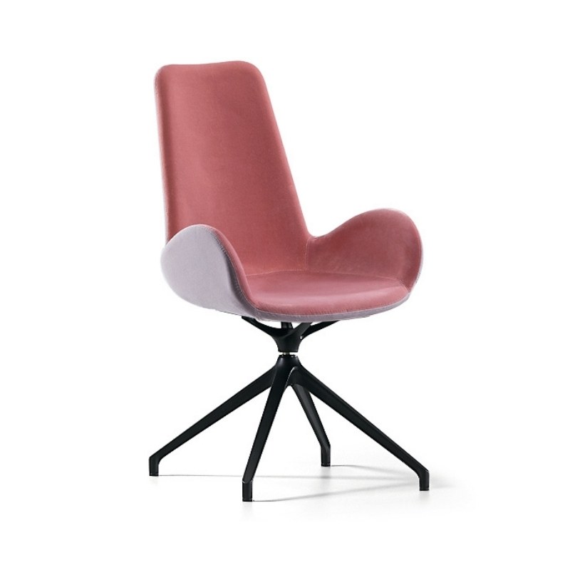 Fauteuil DALIA en tissu, pivotant - MIDJ