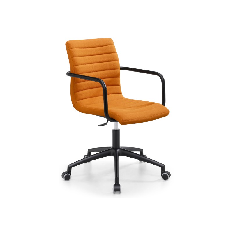 Fauteuil de bureau STAR en tissu, dossier bas - MIDJ