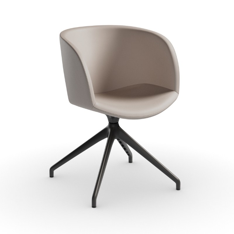Fauteuil SONNY en tissu, pivotant - MIDJ