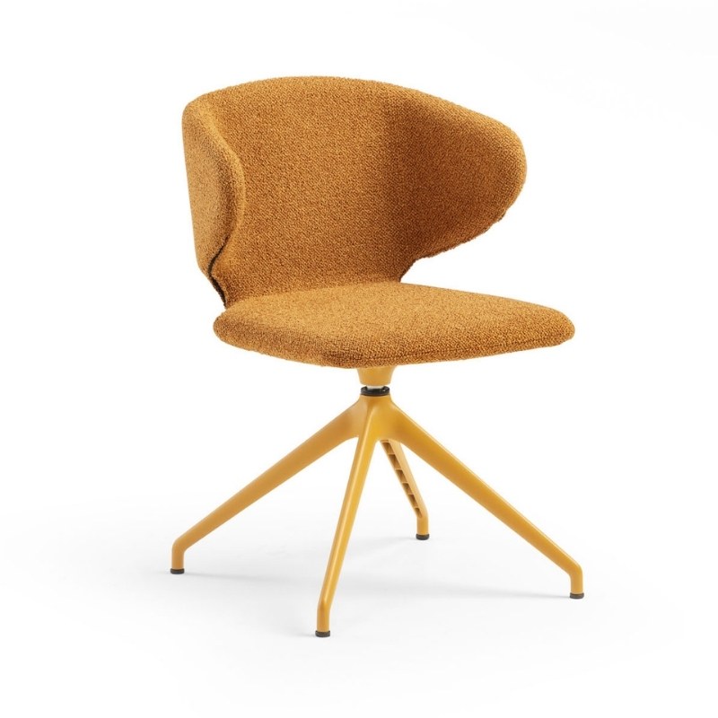Fauteuil WRAP.1 en tissu, pivotant - MIDJ
