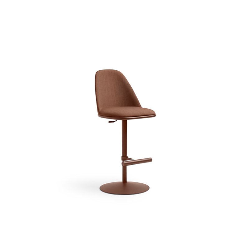 Tabouret LEA en tissu, pivotant réglable - MIDJ