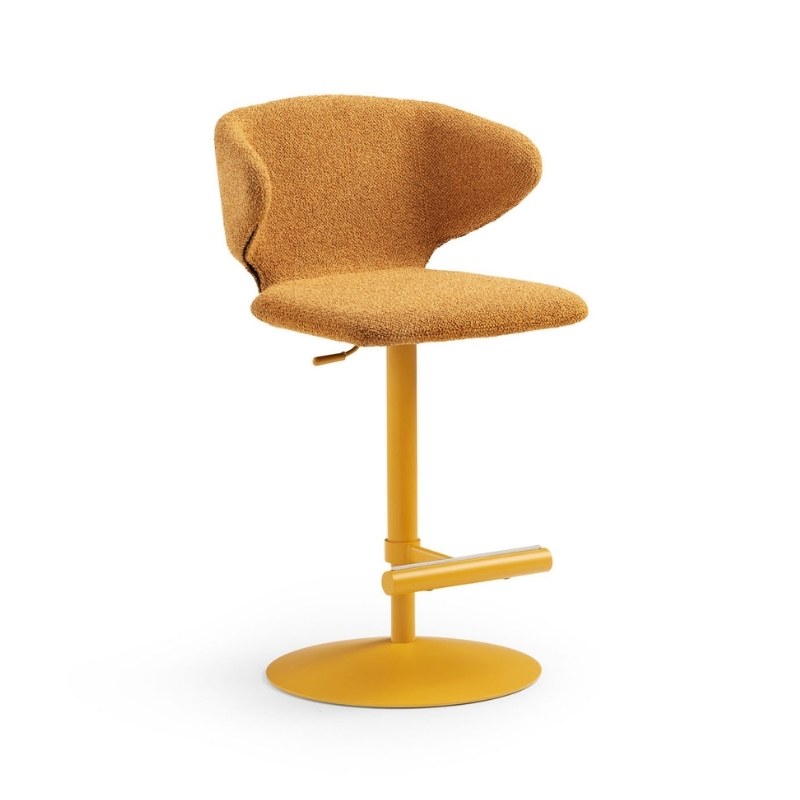 Tabouret WRAP.1 en tissu, avec accoudoirs - MIDJ