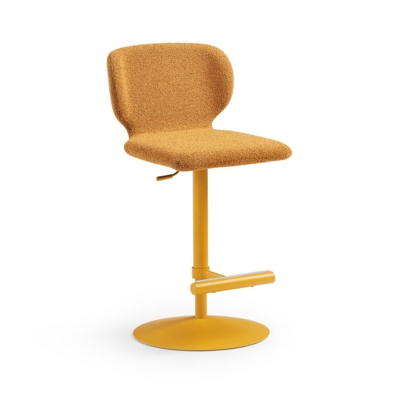 Tabouret WRAP.1 en tissu, pivotant réglable - MIDJ