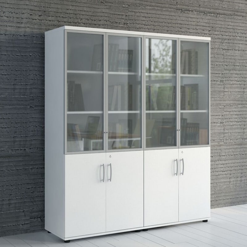 Armoire haute semi-vitrée STANDARD