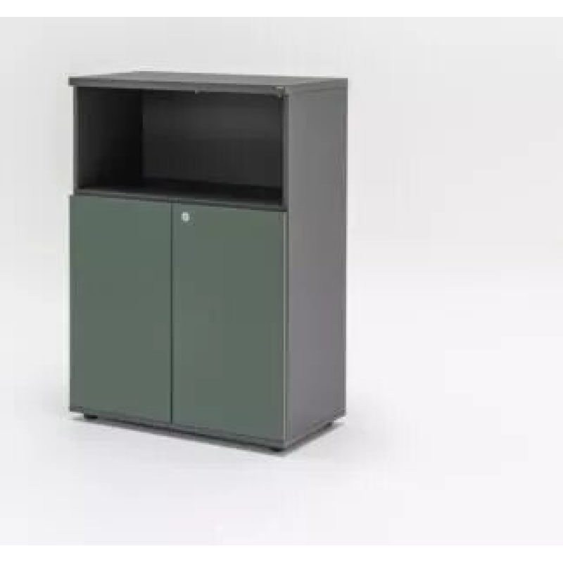 Armoire mi-haute semi-ouverte H 113 cm COLOR