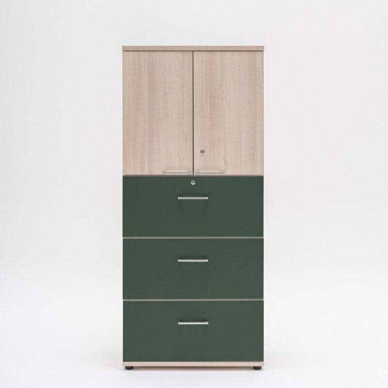 Armoire porte battante & 3 tiroirs DS STANDARD