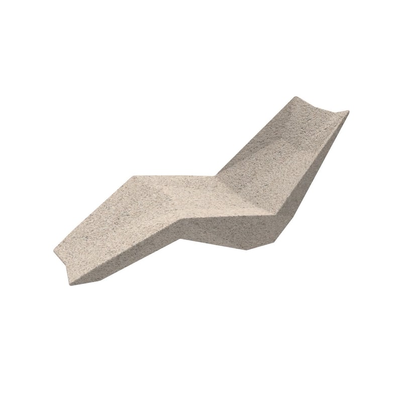 Bain de soleil design FAZ - granit crème