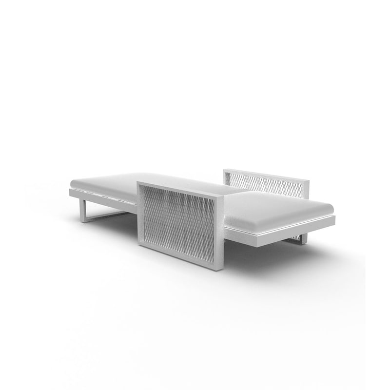 Bain de soleil design THE FACTORY - blanc