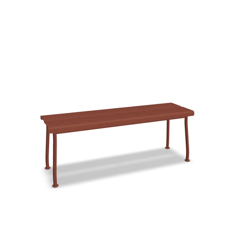 Banc d'extérieur en métal FLANER - brique