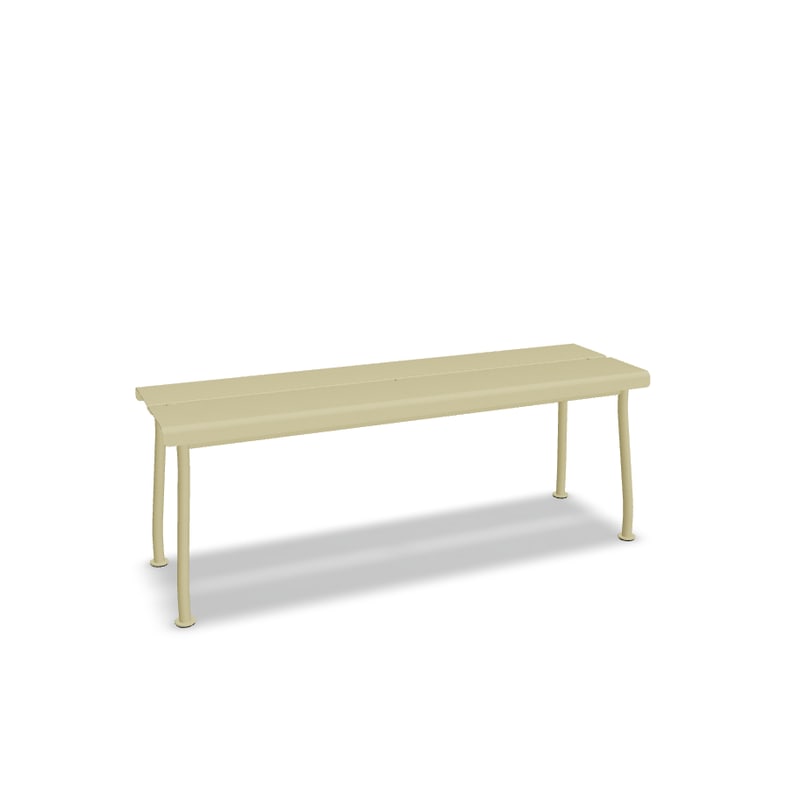 Banc d'extérieur en métal FLANER - jaune