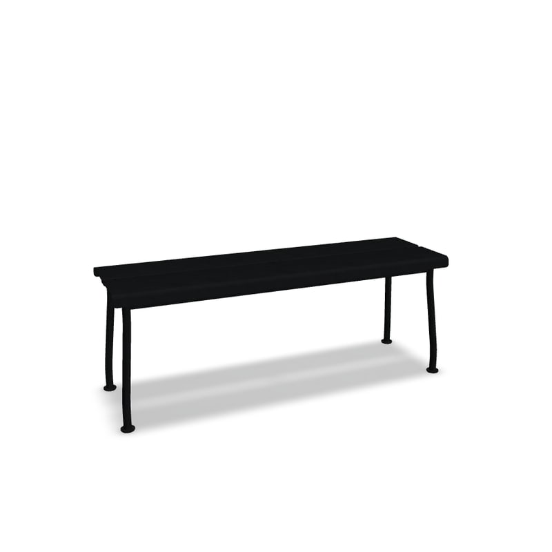 Banc d'extérieur en métal FLANER - noir