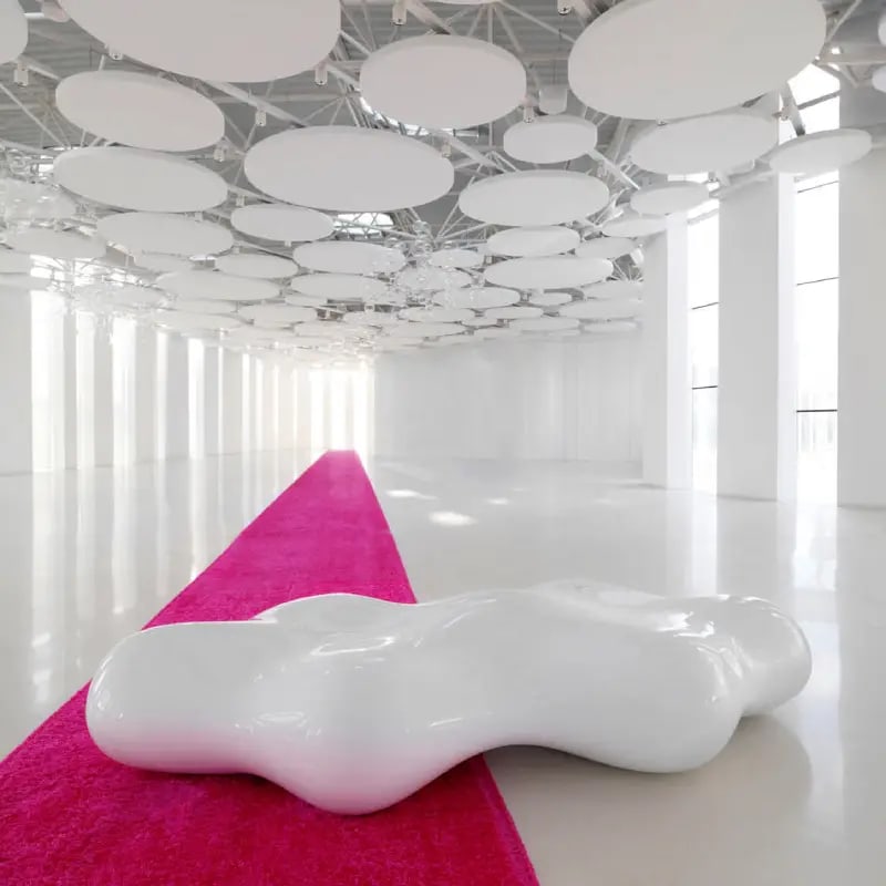 Banc design finition laqué LAVA de VONDOM