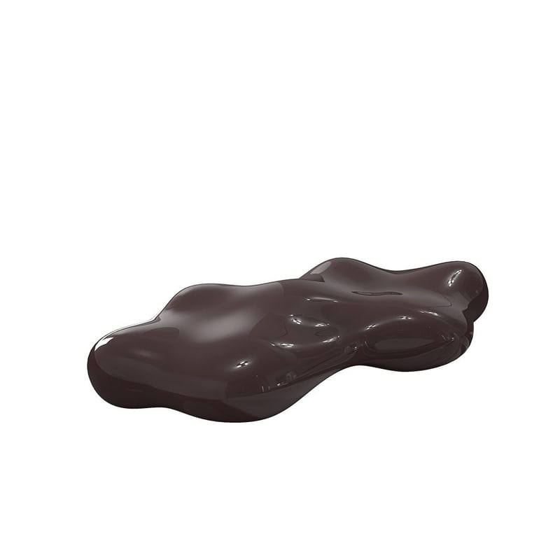 Banc design finition laqué LAVA - grenat