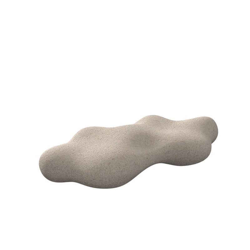Banc design finition mat LAVA - granit crème