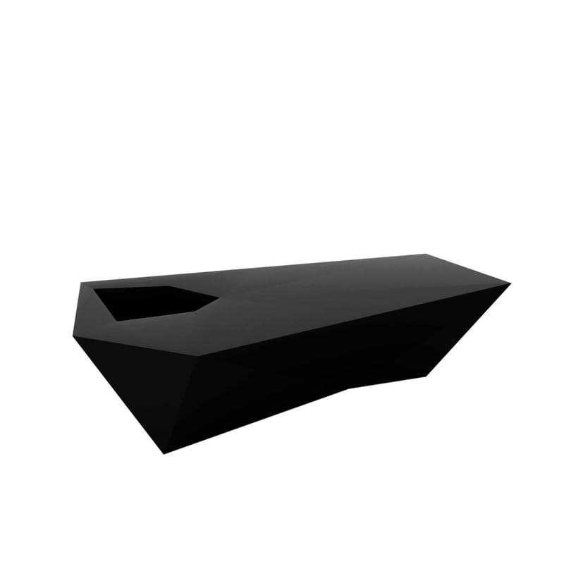 Banc design in & out FAZ - noir