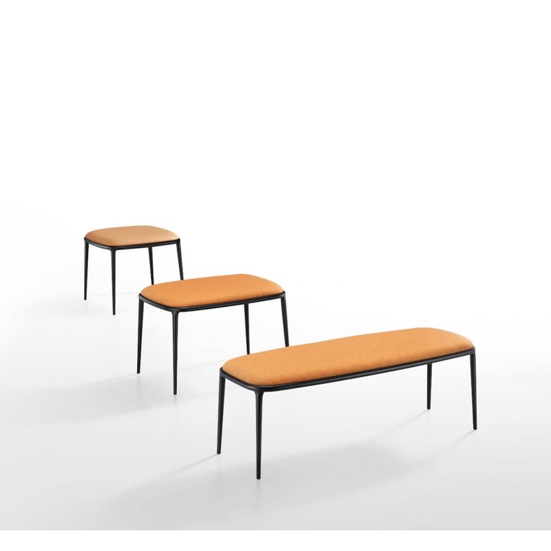 Banquette pied métal 3 places LEA