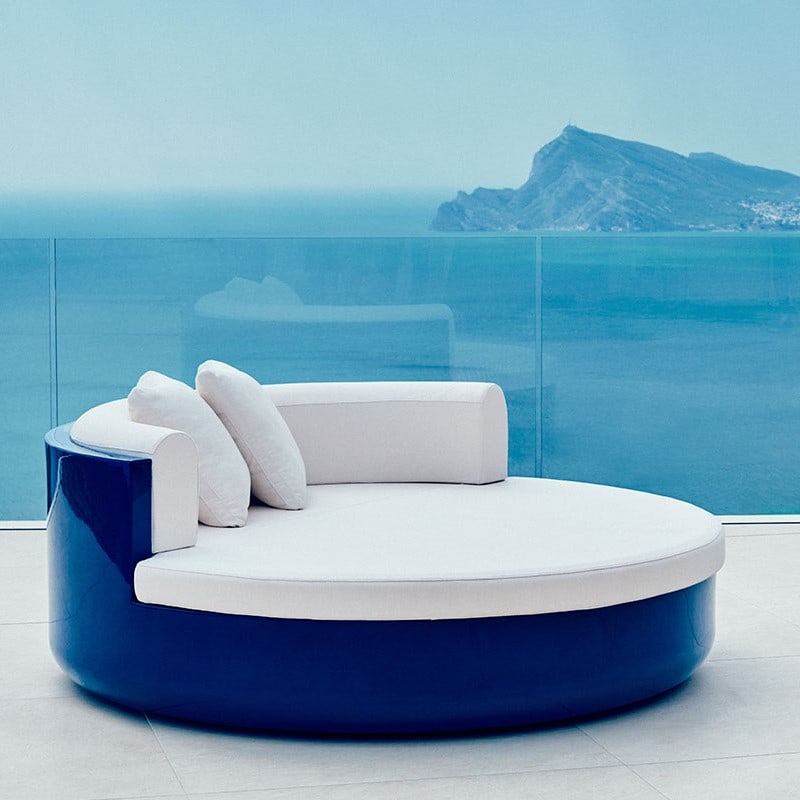 Banquette rond avec dossier ULM de VONDOM