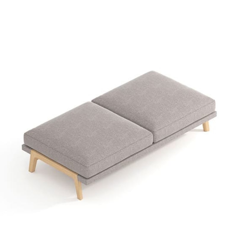 Banquette tapissée 2 places design PAUSA