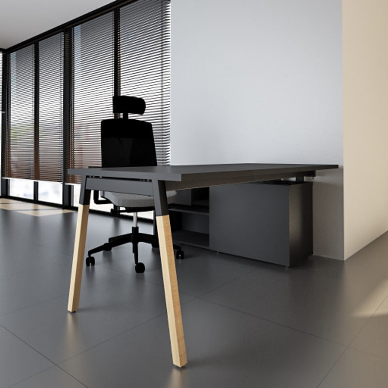 Bureau avec rangement OGI W - MDD