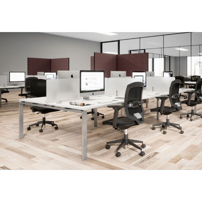 Bureau bench 2 postes avec Top Access ASTRO