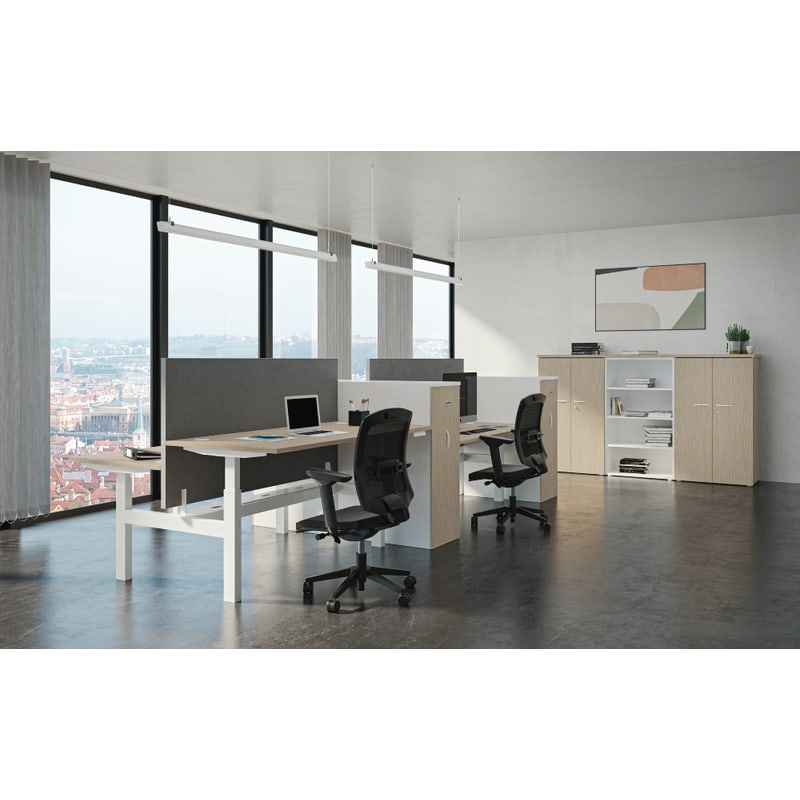 Bureau bench 2 postes réglable ENVOL-EVO
