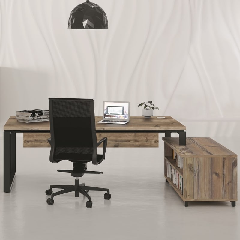 Bureau de direction PRESTIGE meuble ouvert